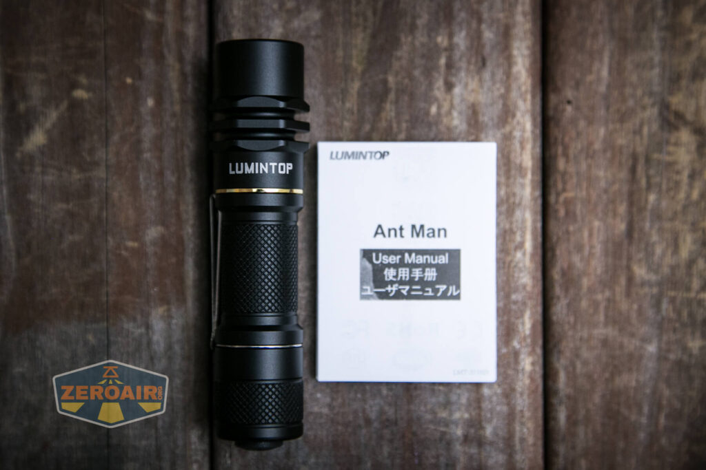 Lumintop Ant Man LEP what's included