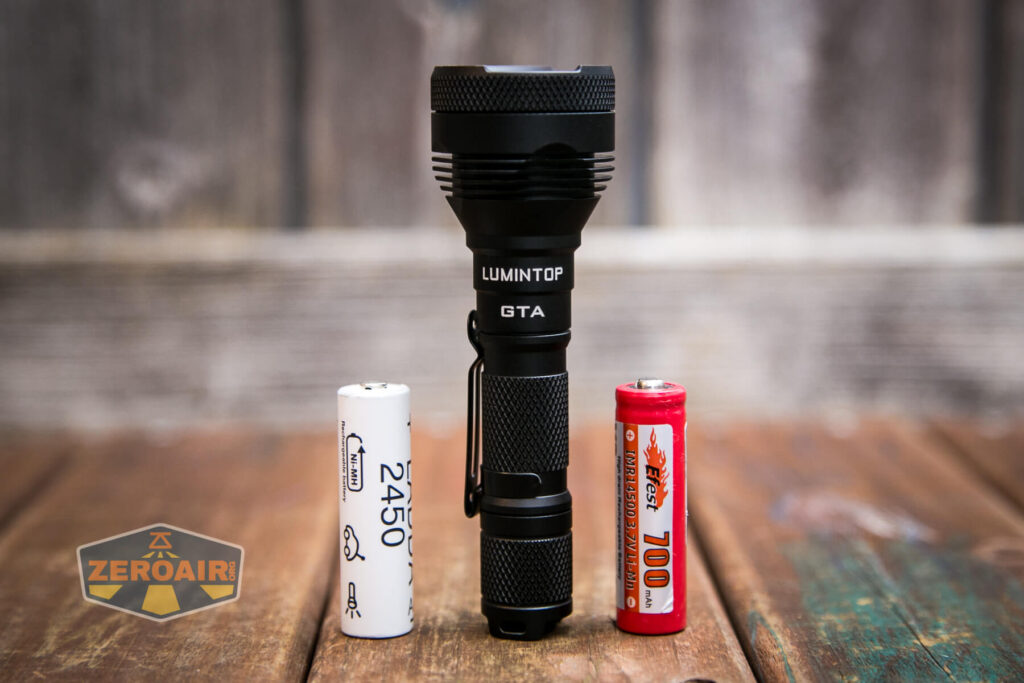 Lumintop GTA flashlight with AA and 14500 cells