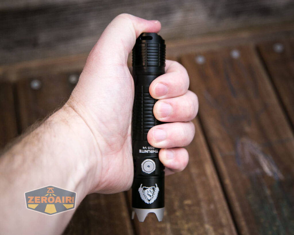 Thrunite BSS V4 Weapon Mount Light in hand