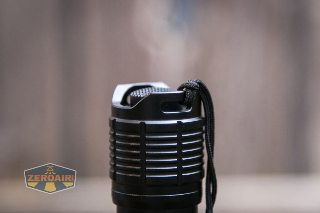 Thrunite BSS V4 Weapon Mount Light lanyard installed