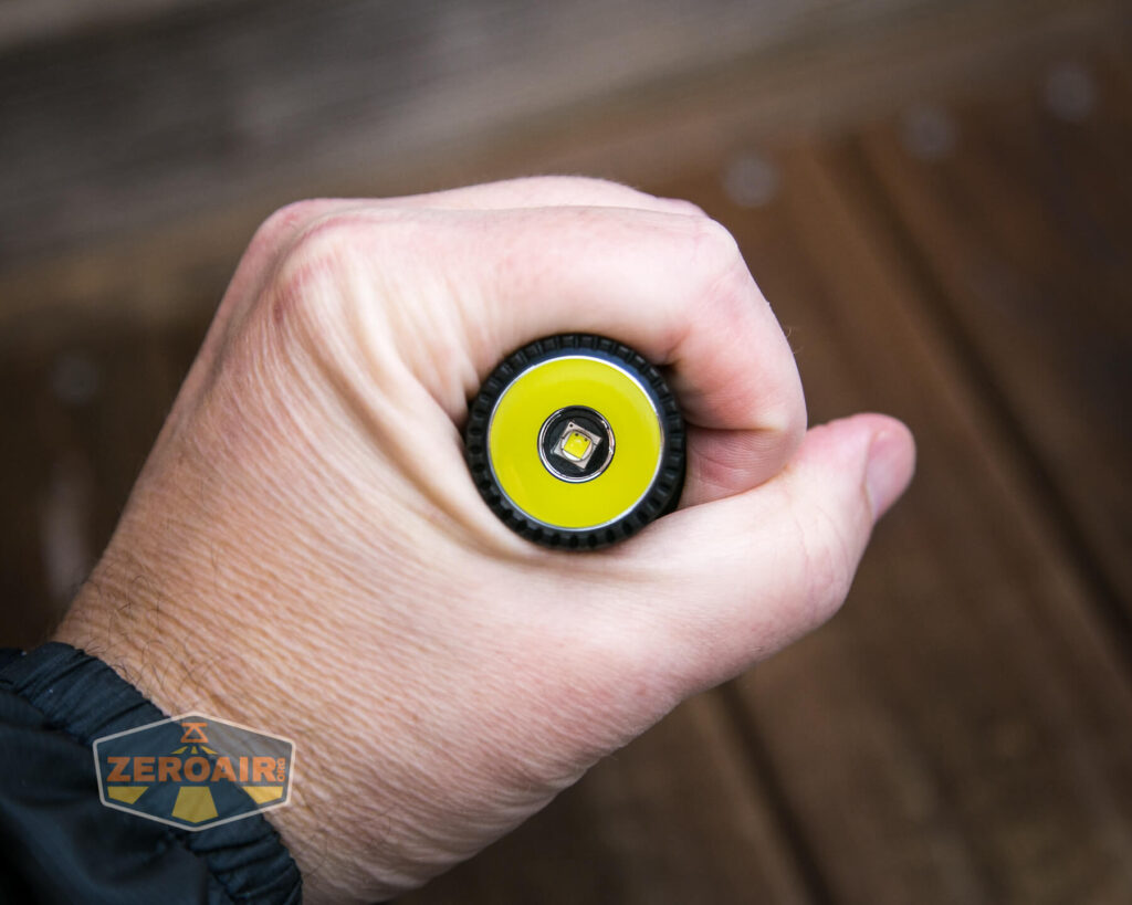 Wuben C2 Flashlight in hand