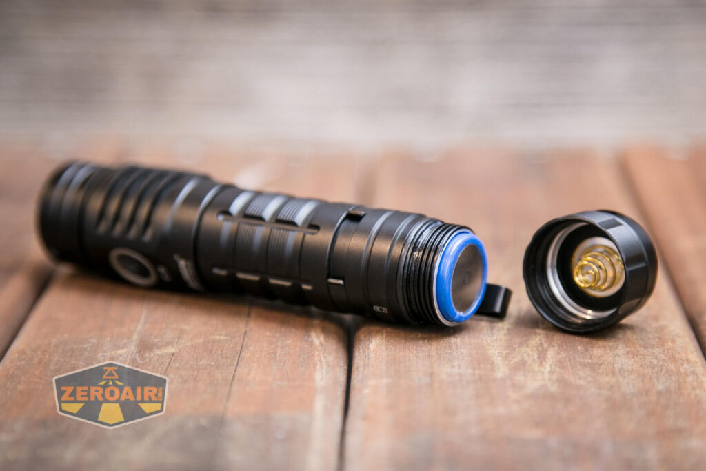 Wuben C2 Flashlight with included 21700 cell installed