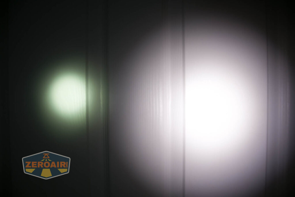 beamshots on door vs nichia 219b