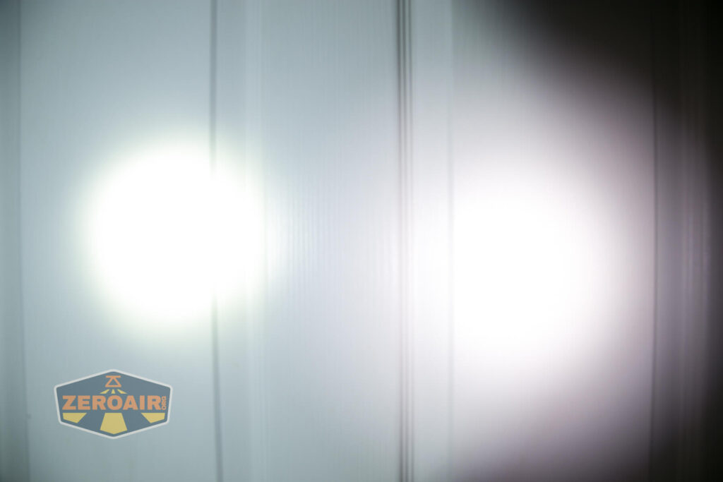 beamshots on door vs nichia 219b