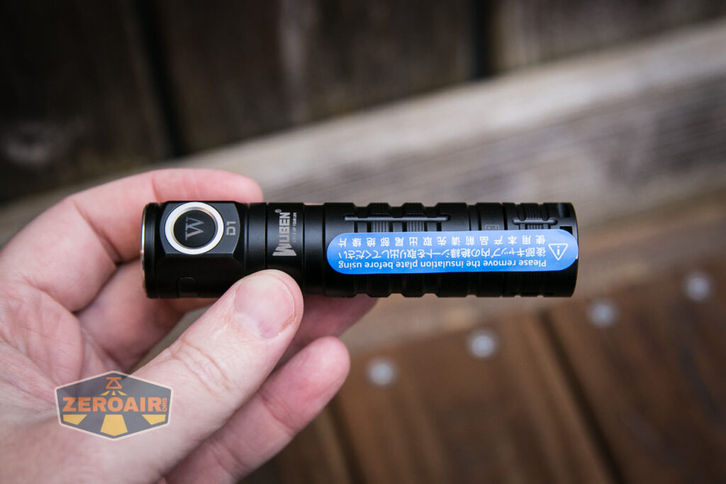 Wuben D1 Flashlight sticker