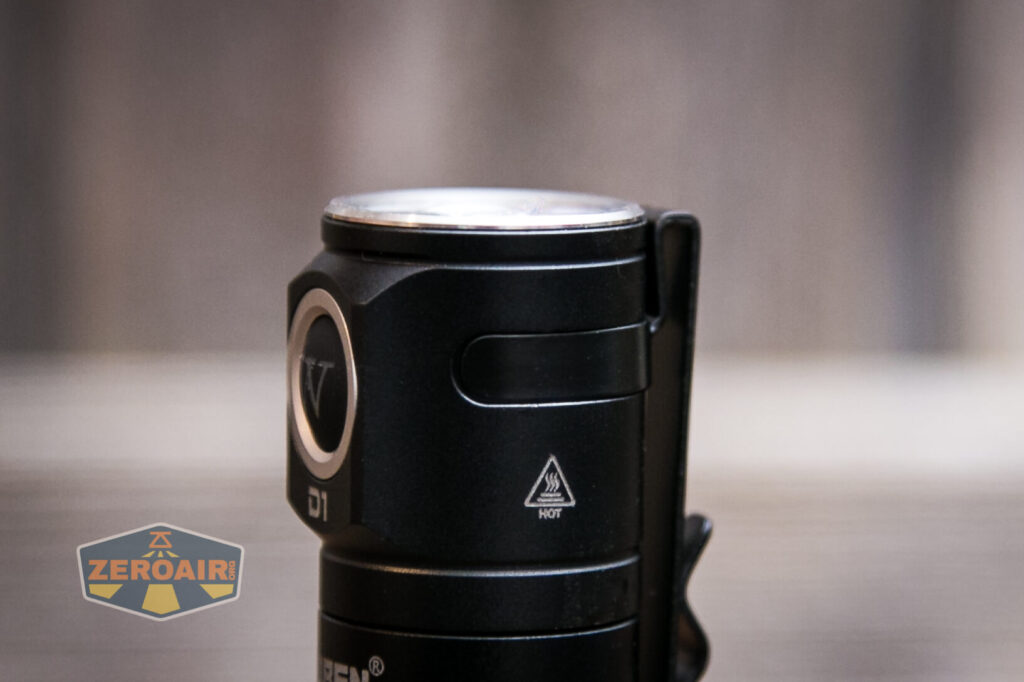 Wuben D1 Flashlight pocket clip