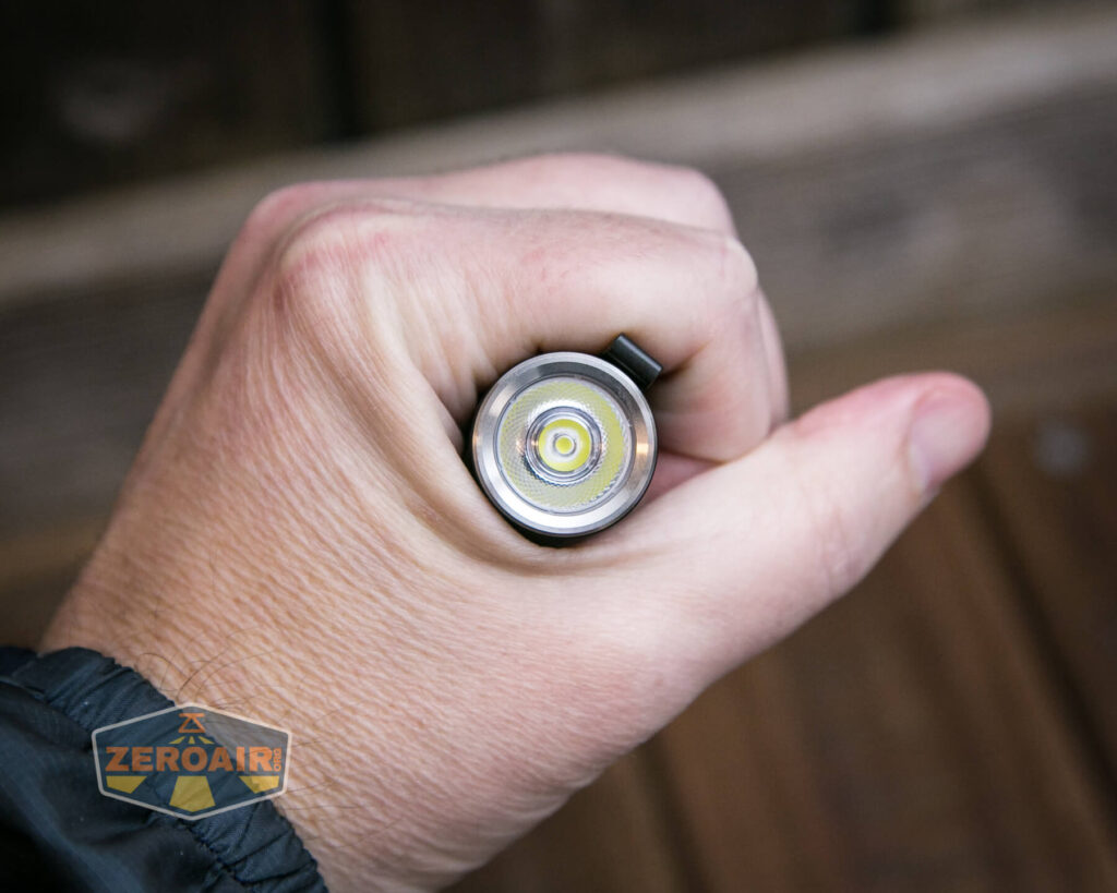 Wuben D1 Flashlight in hand