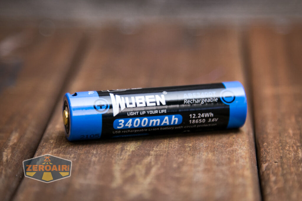 Wuben D1 Flashlight included 18650