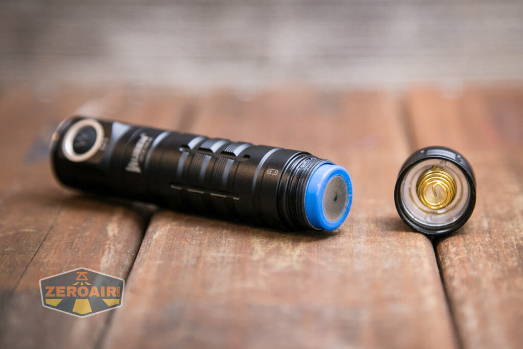 Wuben D1 Flashlight with included 18650 installed