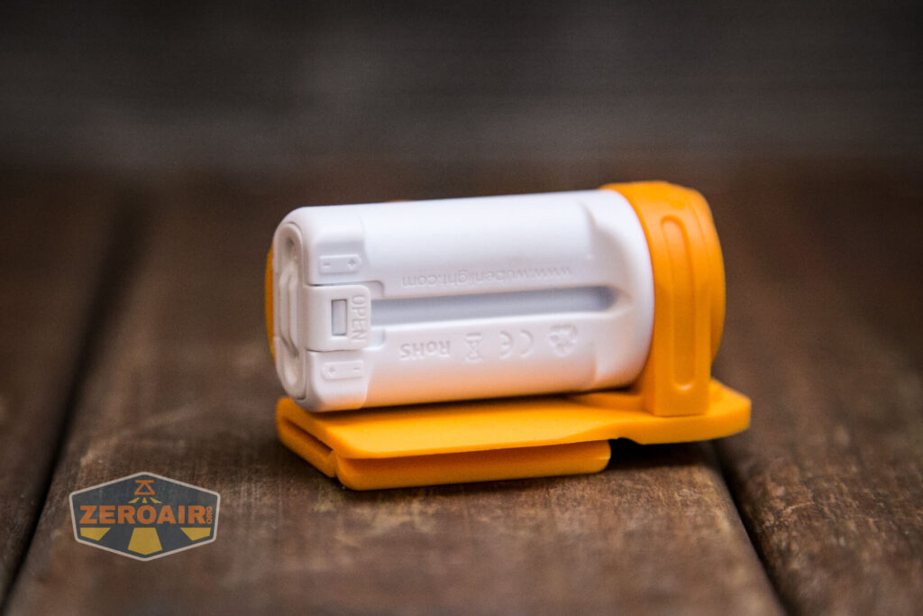 Wuben H3 headlamp cell orientation notifications