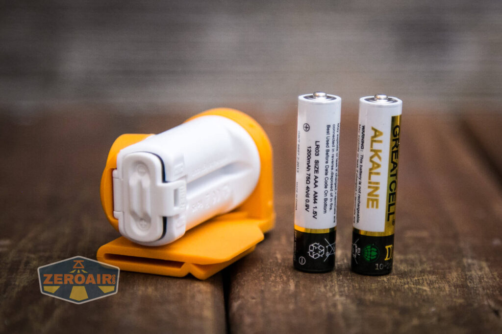 Wuben H3 headlamp with included AAA cells