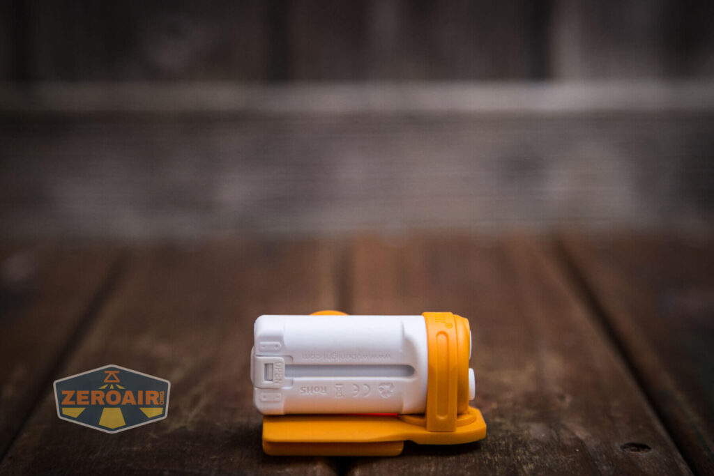 Wuben H3 headlamp red on