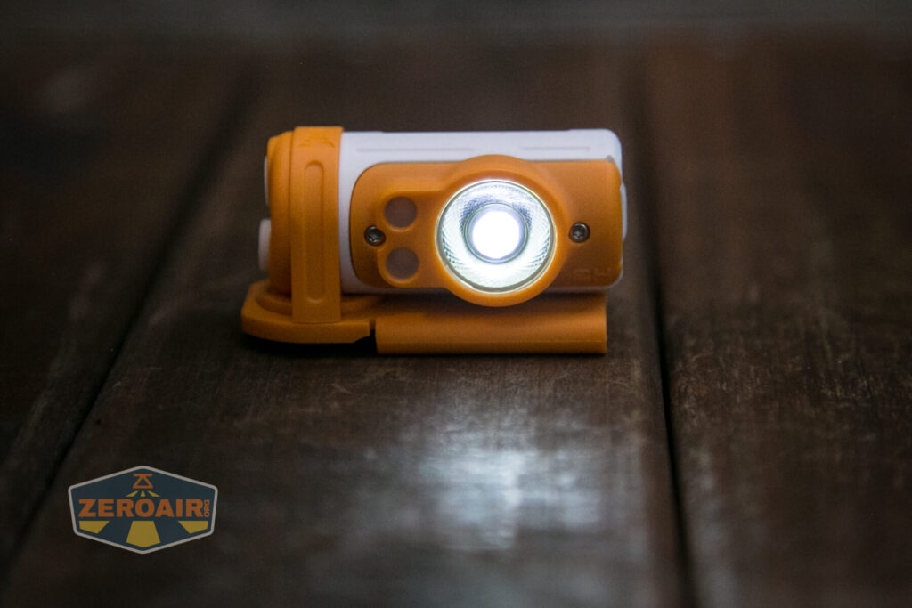 Wuben H3 headlamp emitter on