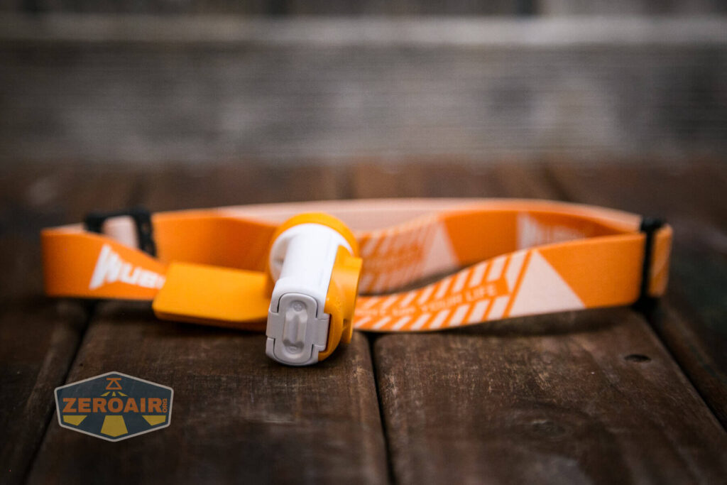 Wuben H3 headlamp headband with H3 installed