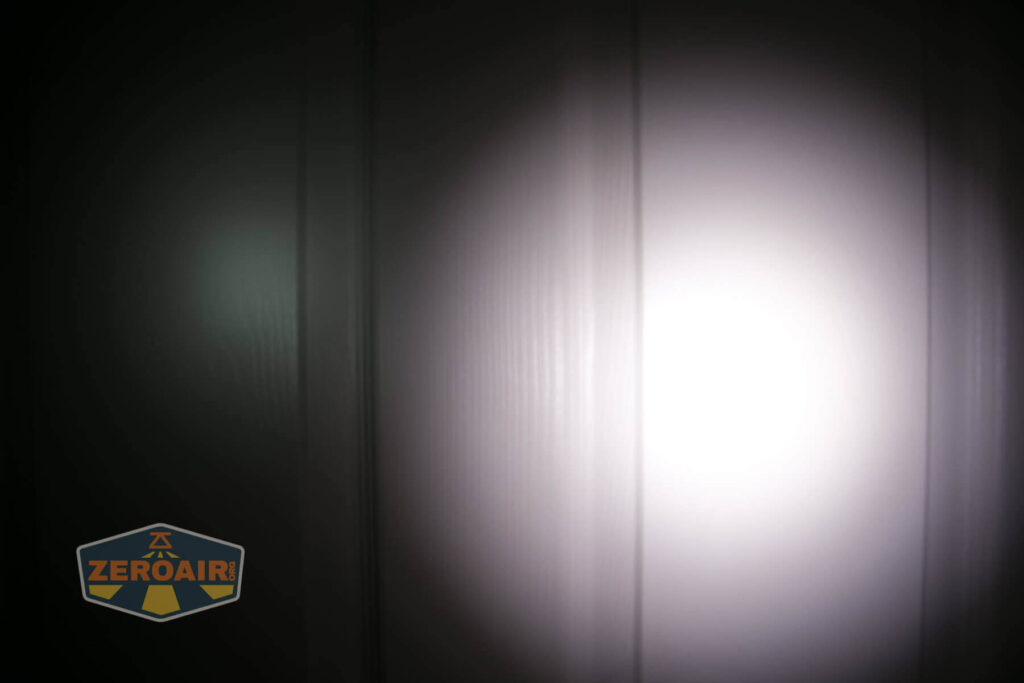 beamshots on door compared to nichia 219b