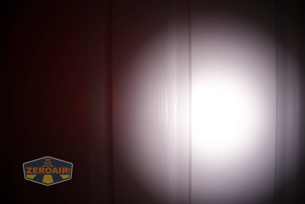 beamshots on door compared to nichia 219b