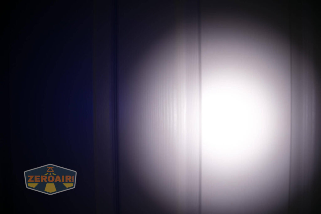 beamshots on door compared to nichia 219b