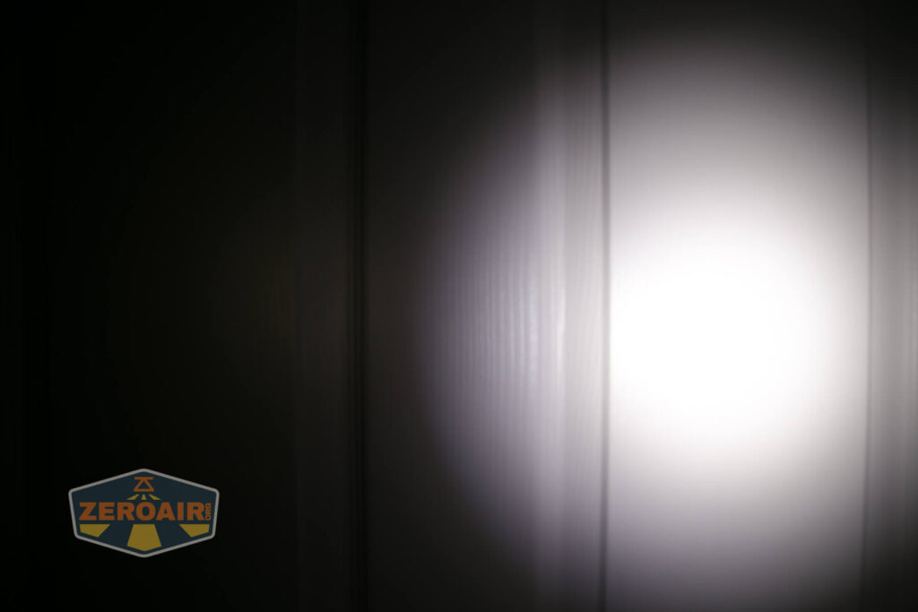 beamshots on door compared to nichia 219b