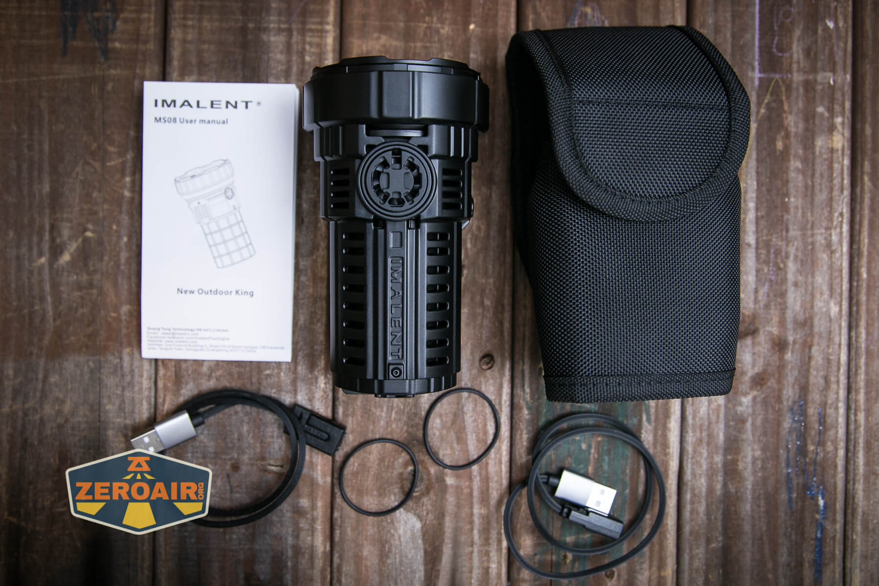 Imalent MS08 flashlight what's included