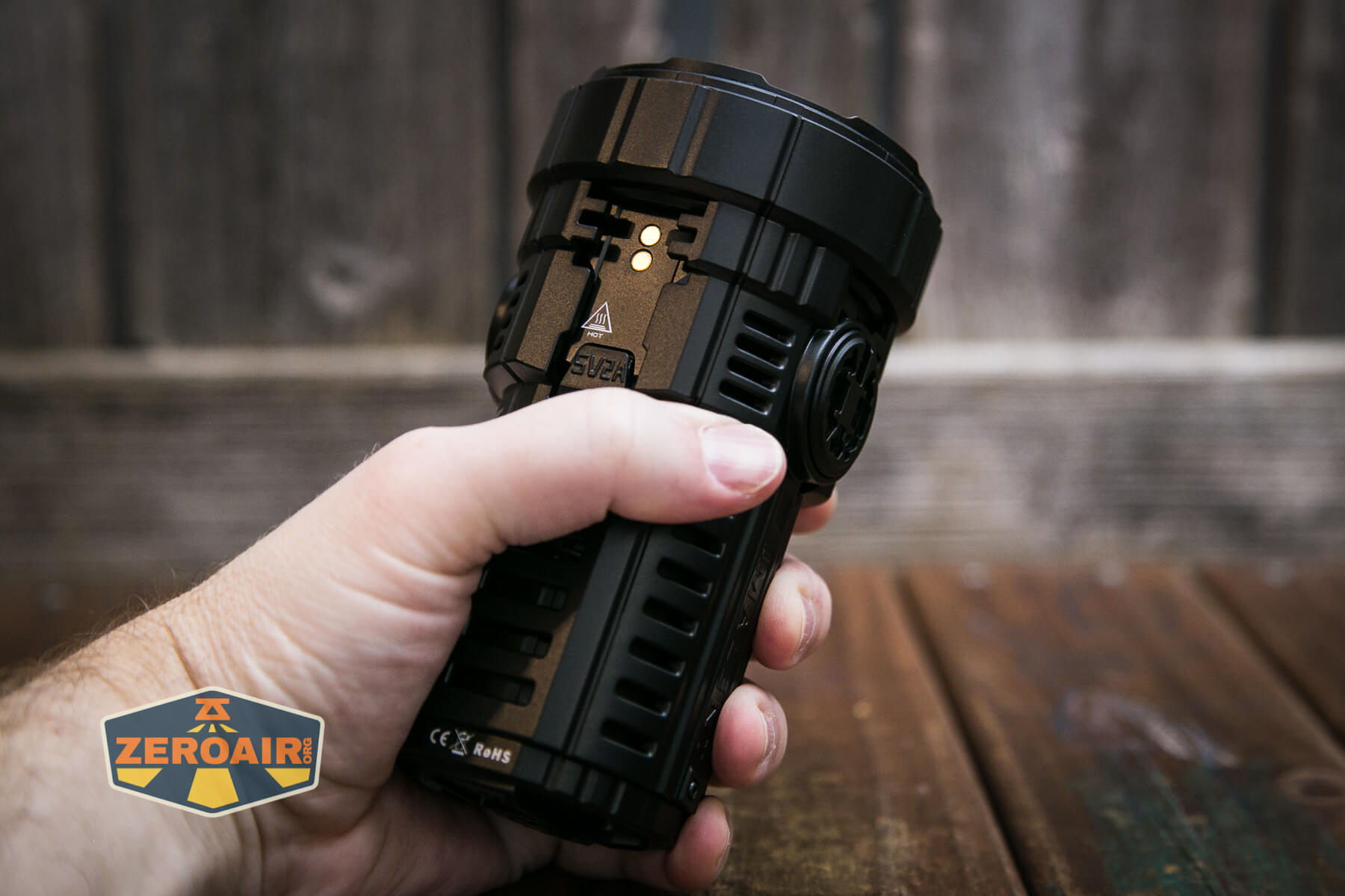Imalent MS08 flashlight in hand