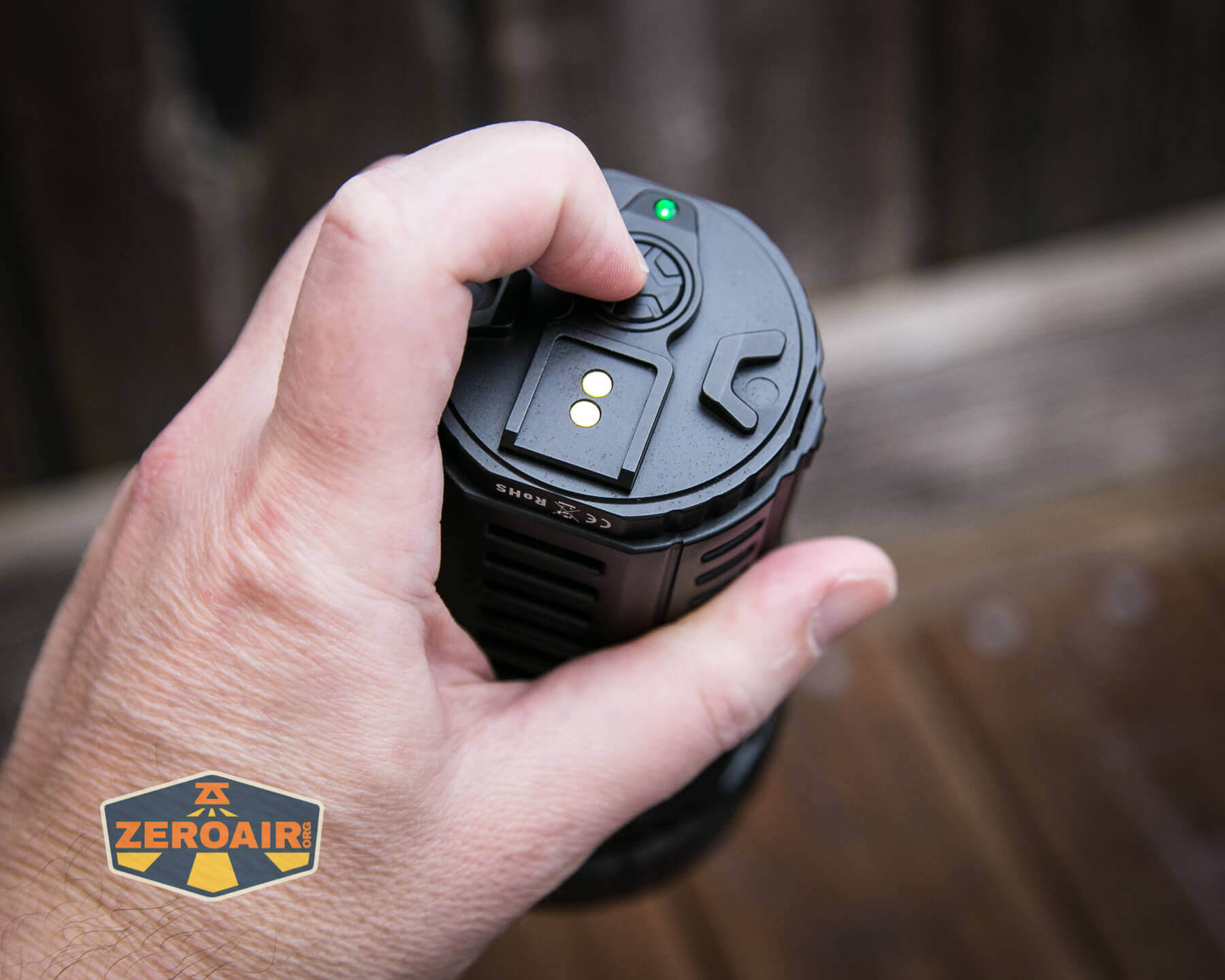 Imalent RS50 flashlight heat shield switch actuation