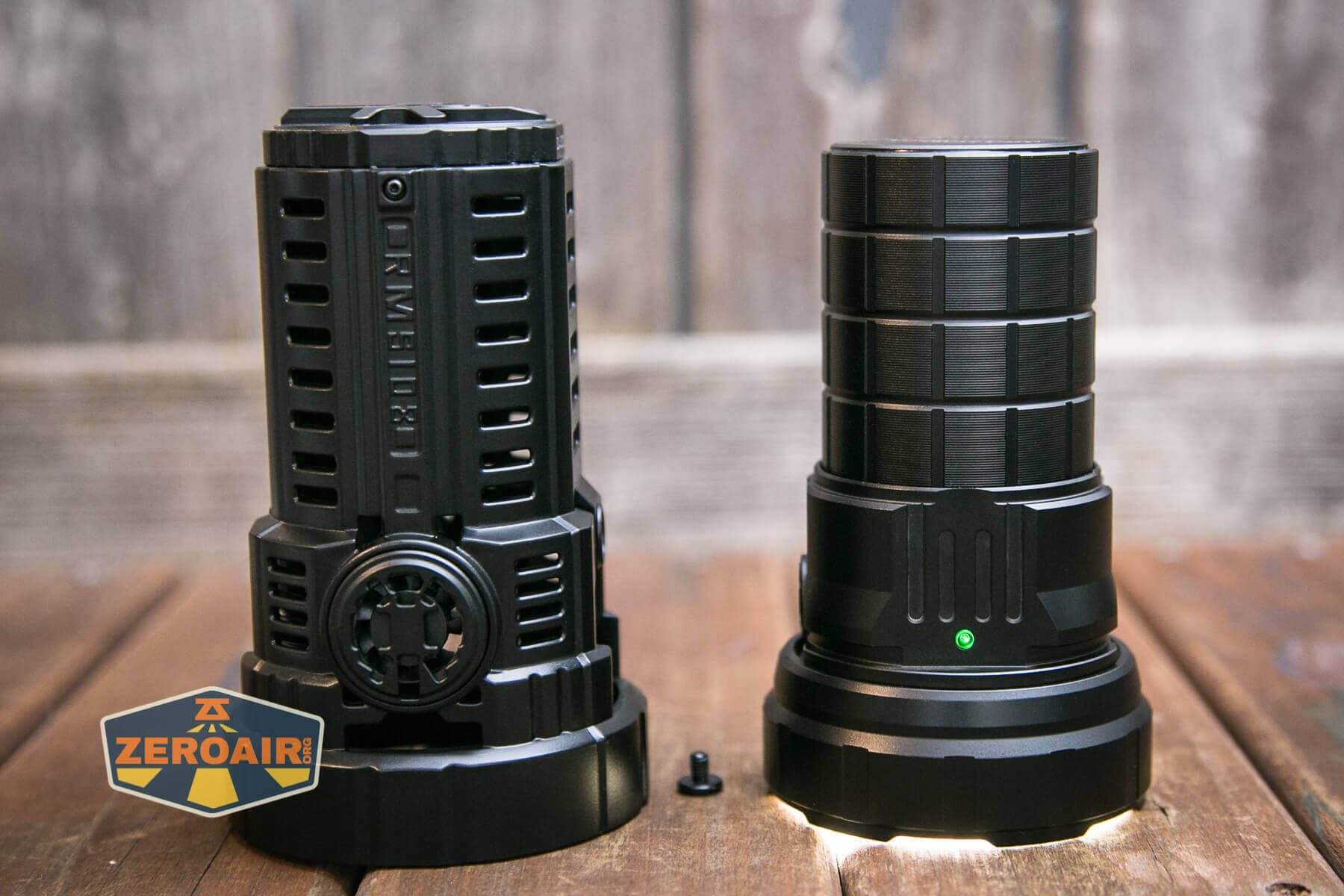 Imalent RS50 flashlight heat shield off