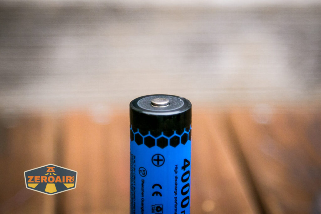 Imalent RS50 flashlight button top