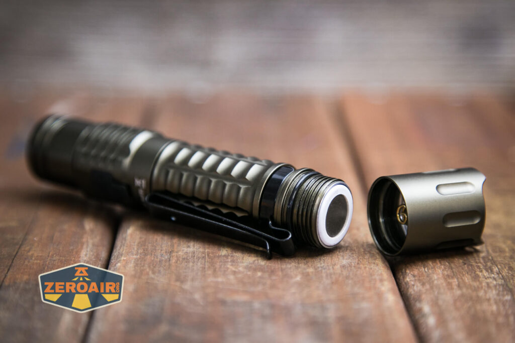 Wurkkos FC12 tactical flashlight included 18650 installed
