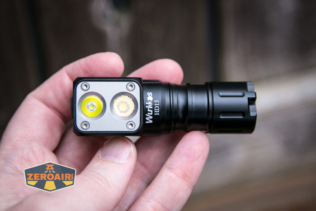 Wurkkos HD15 headlamp in hand