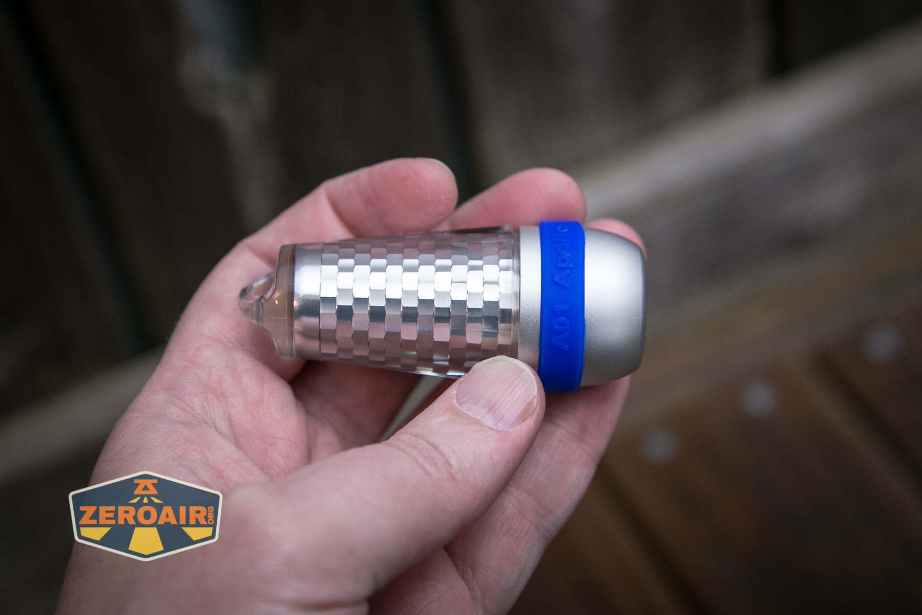 Brinyte A01 Apollo Flashlight in hand