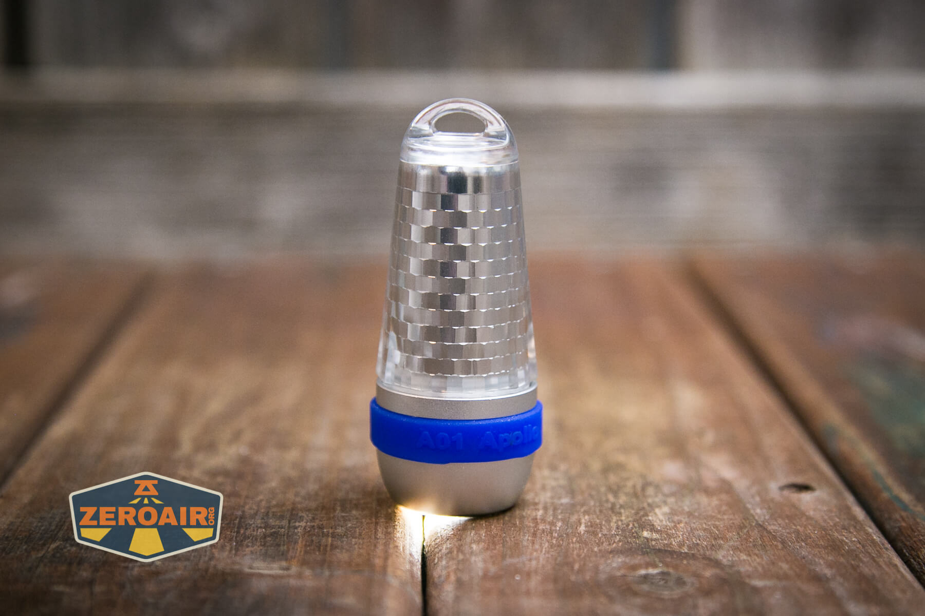 Brinyte A01 Apollo Flashlight white emitter on