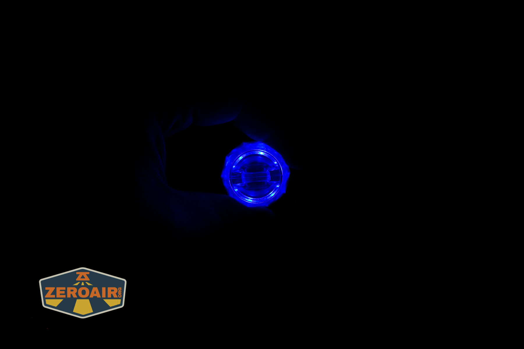 Brinyte A01 Apollo Flashlight color emitter on