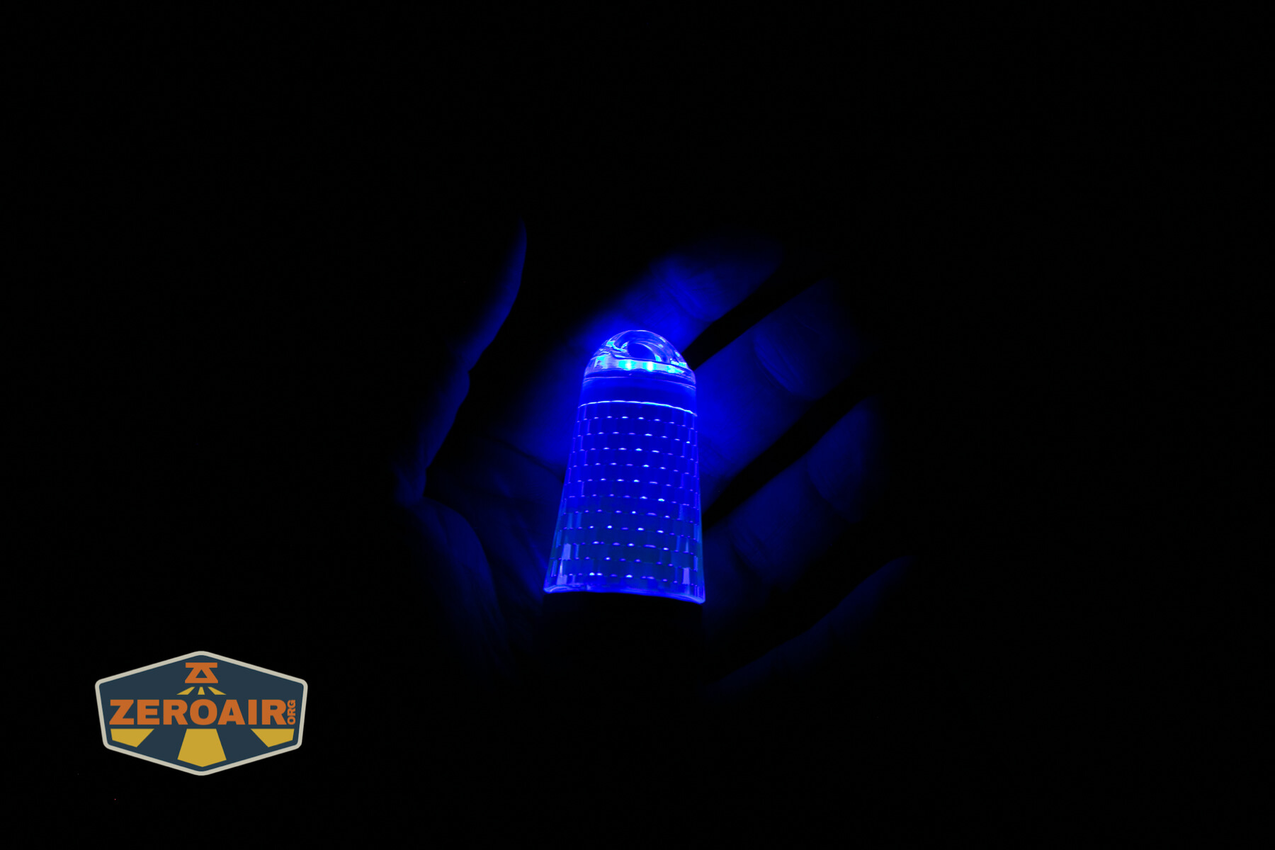 Brinyte A01 Apollo Flashlight color emitter on