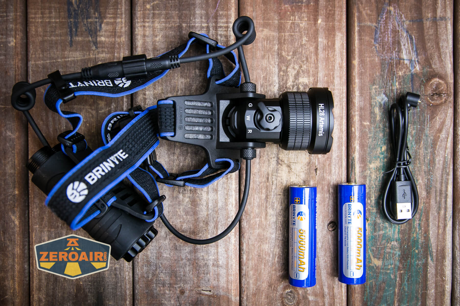 Brinyte HL28 Artemis headlamp what's included