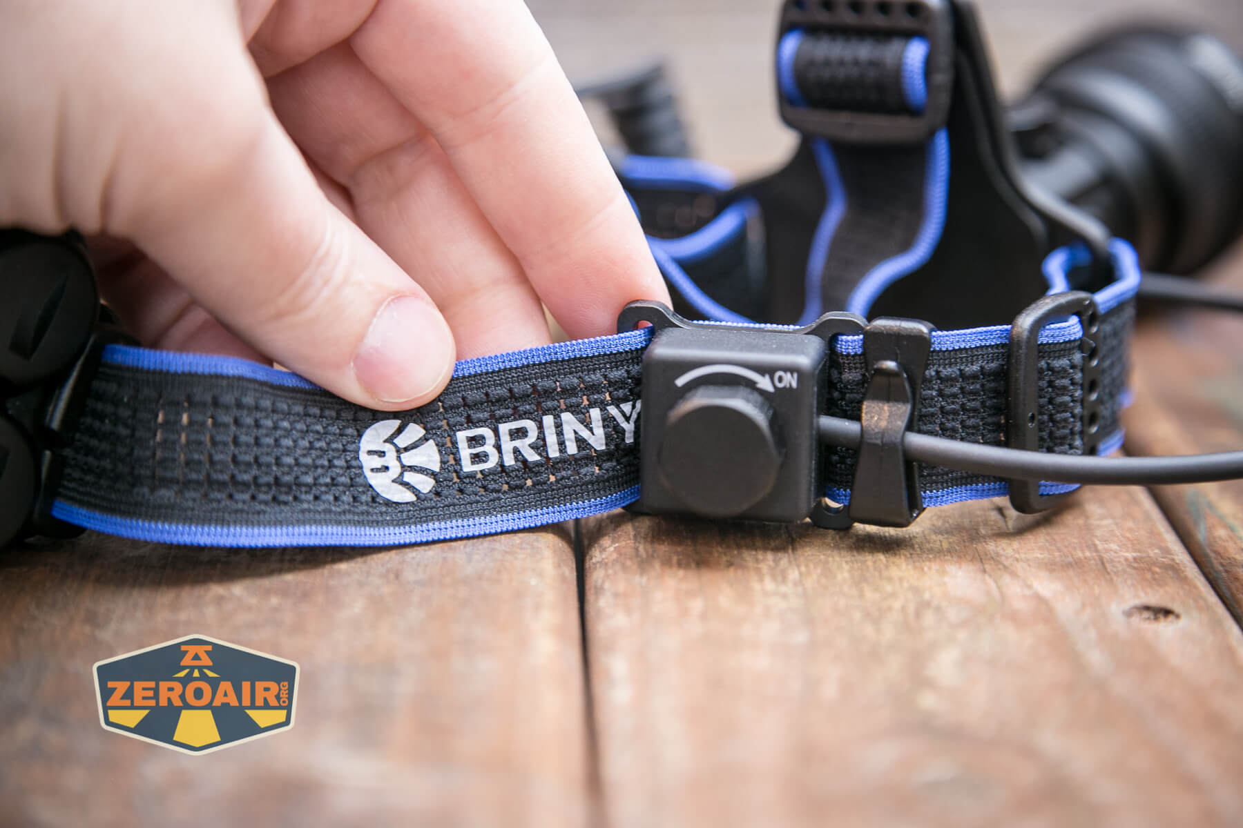 Brinyte HL28 Artemis headlamp rotary switch and headband
