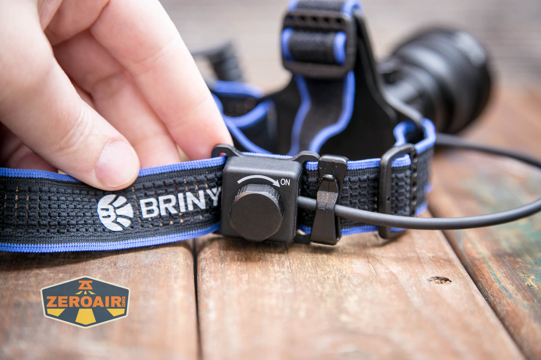 Brinyte HL28 Artemis headlamp rotary switch and headband