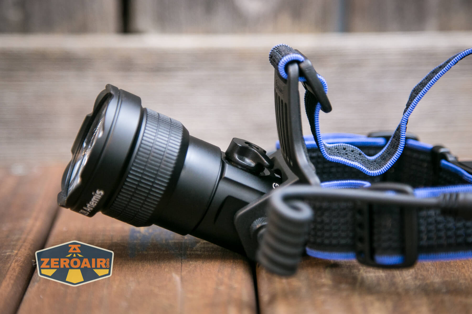 Brinyte HL28 Artemis headlamp rotated upwards