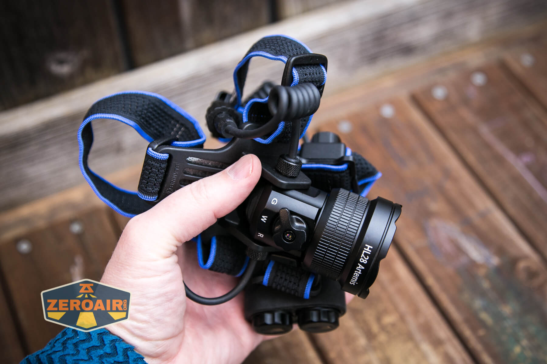 Brinyte HL28 Artemis headlamp in hand