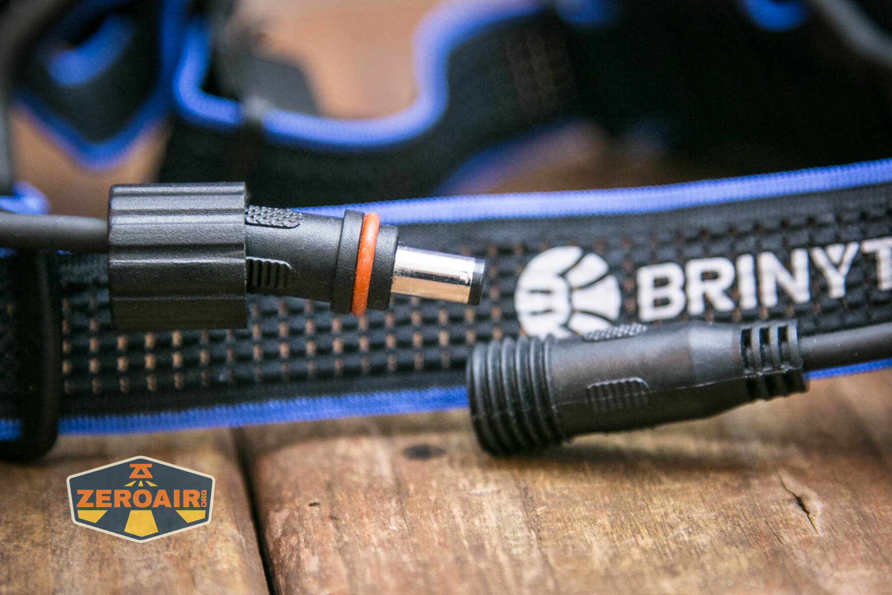 Brinyte HL28 Artemis headlamp power connection barrel plug