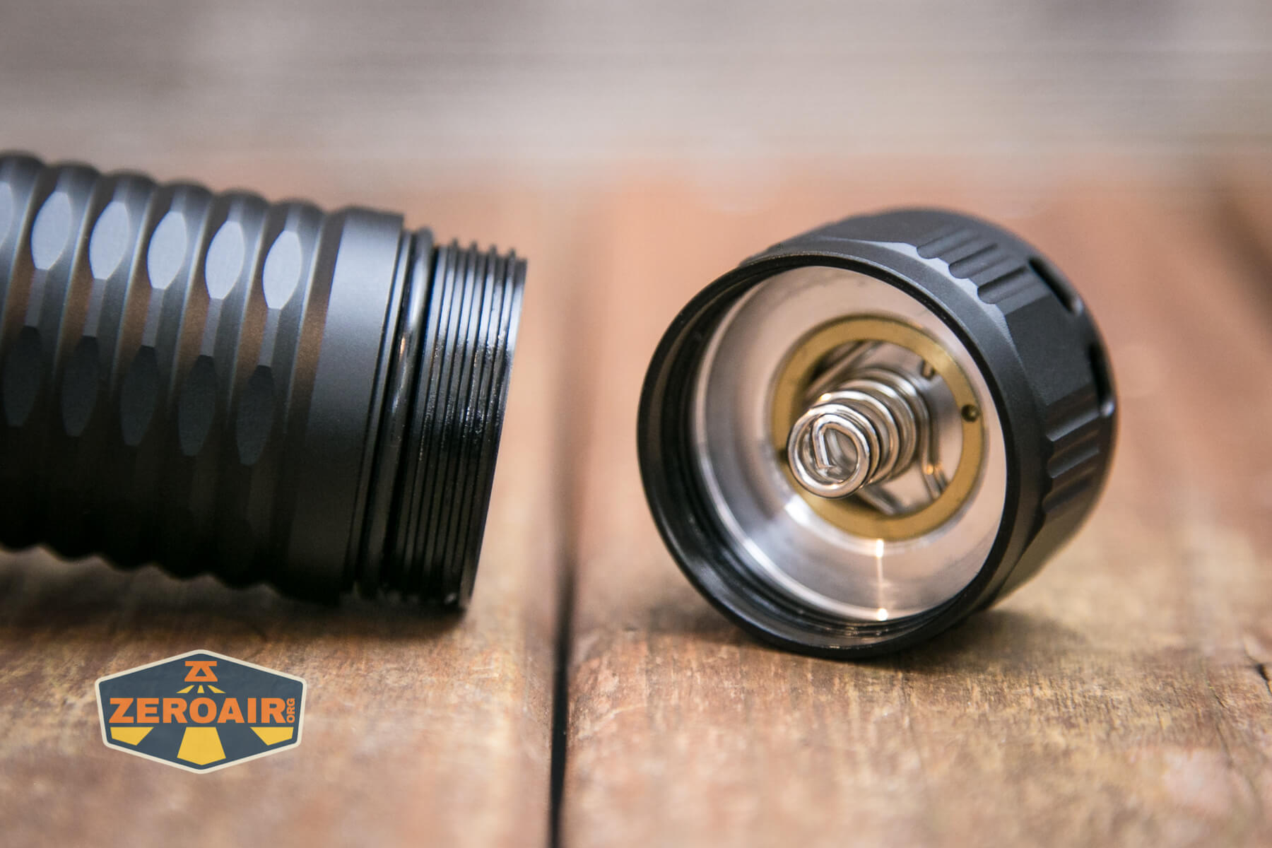 Convoy L8 flashlight tailcap spring