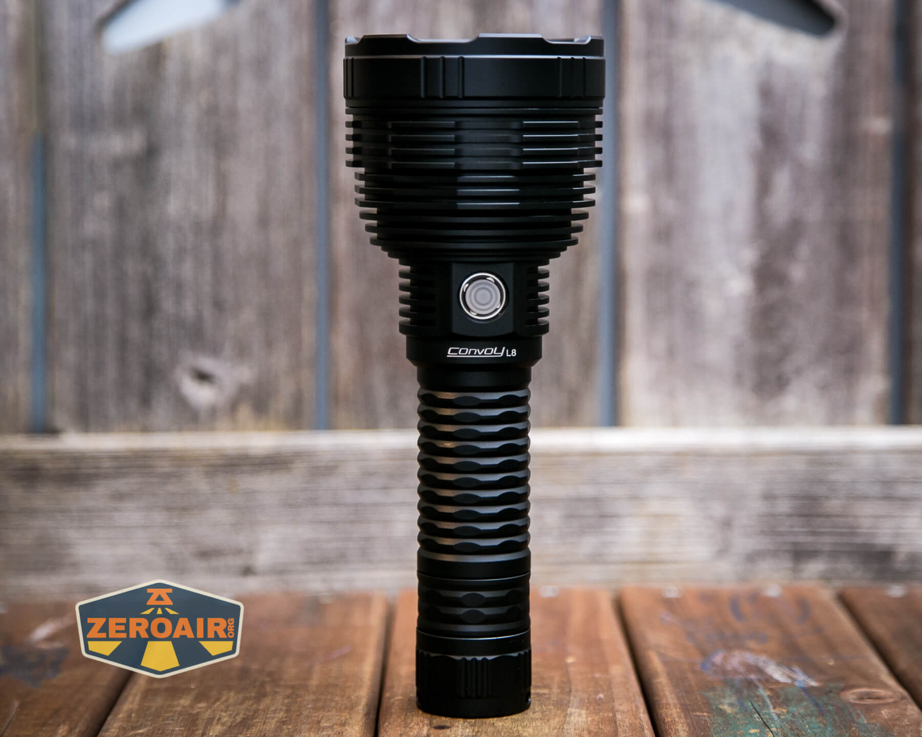 Convoy L8 flashlight extension tube for longer cell