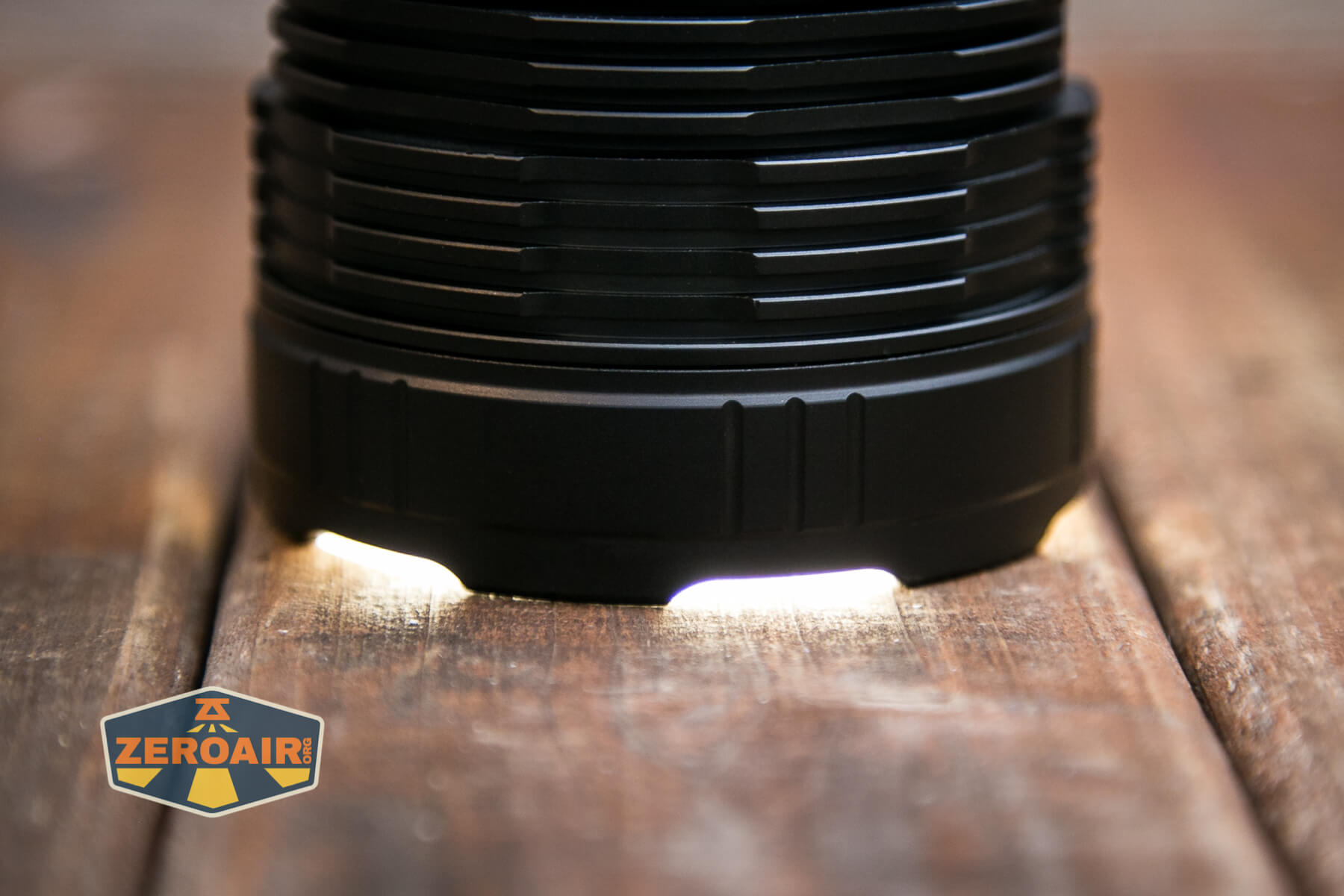 Convoy L8 flashlight emitter with bezel