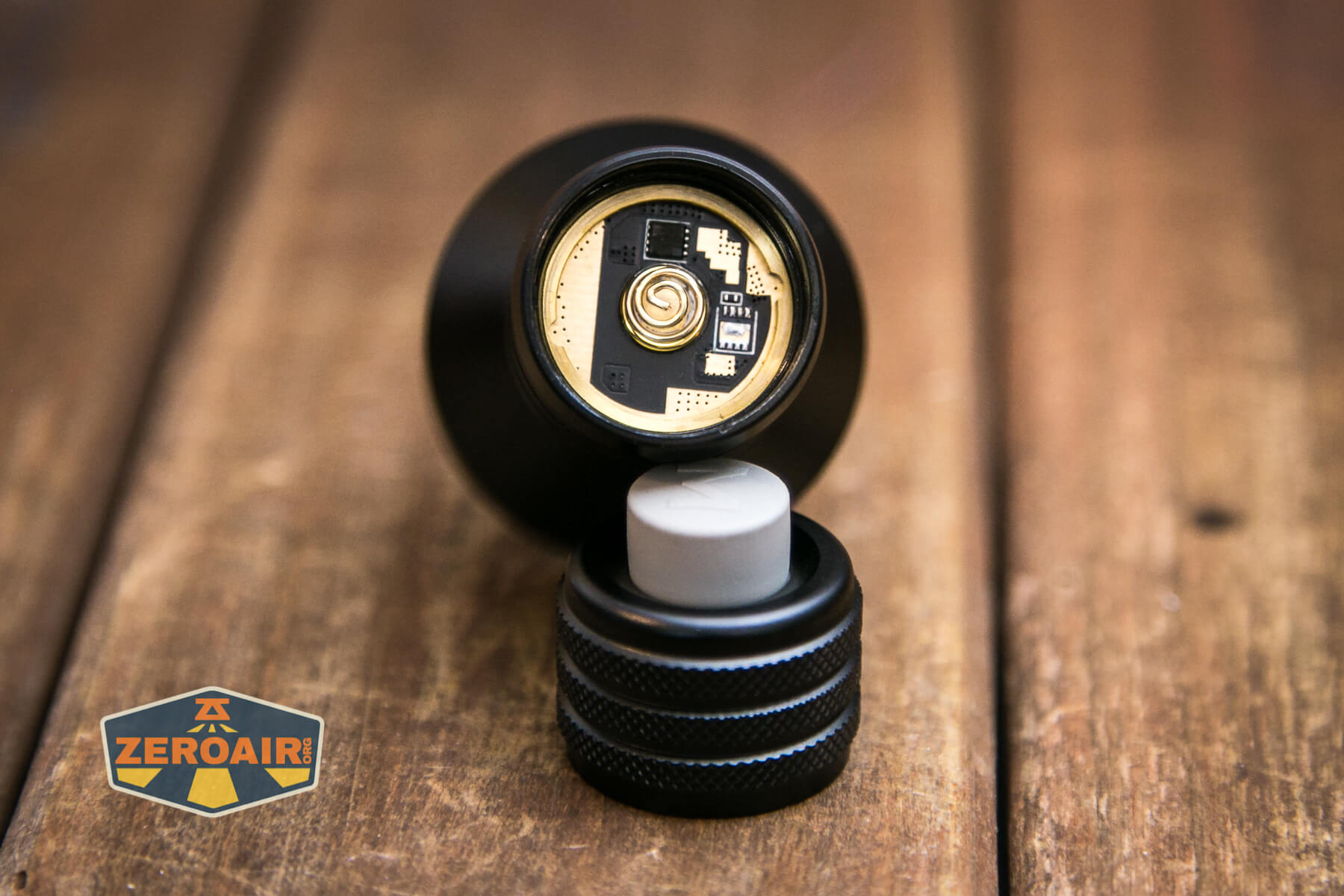Manker MC12 II Tactical Flashlight head contact spring