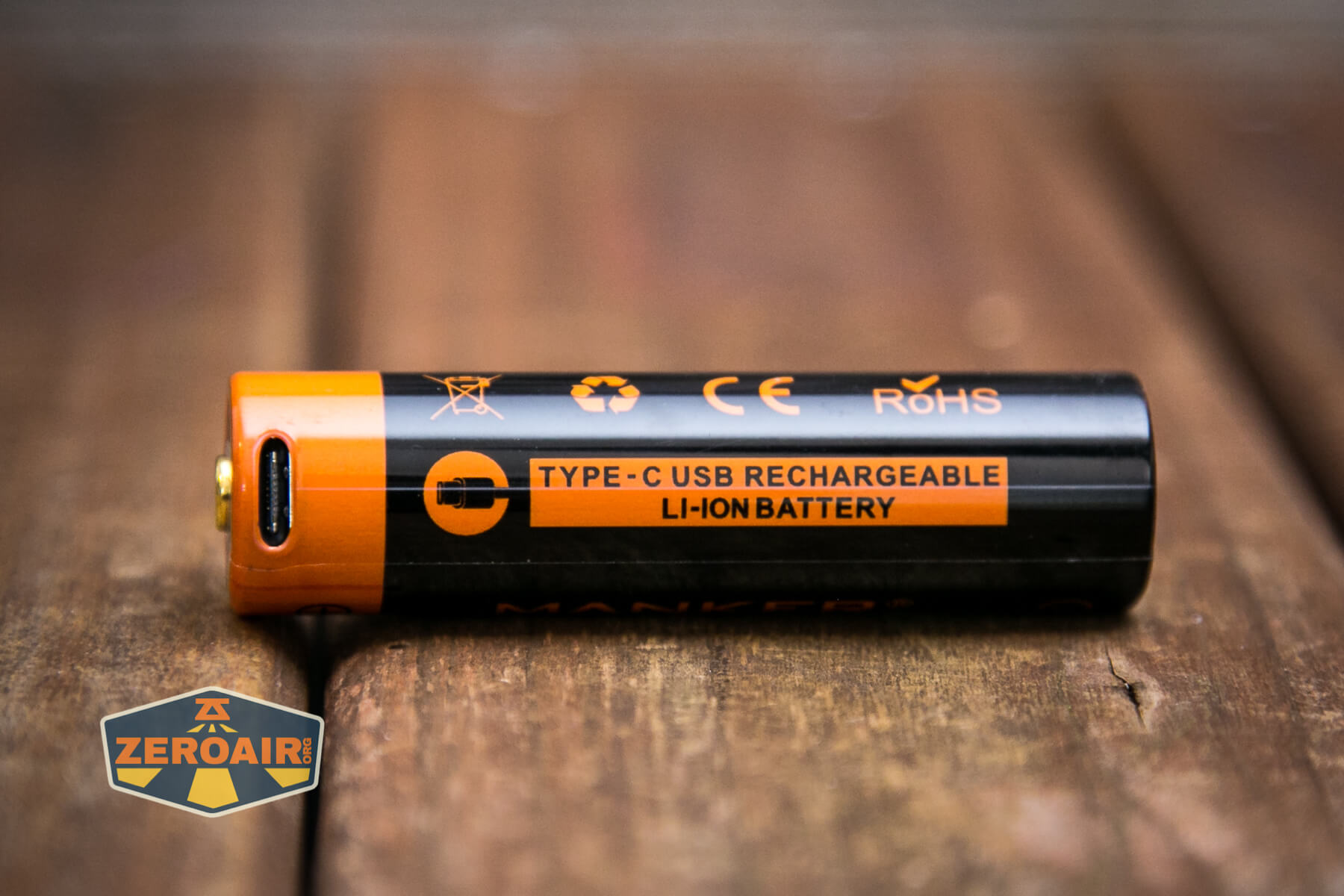Manker MC12 II Tactical Flashlight charging port
