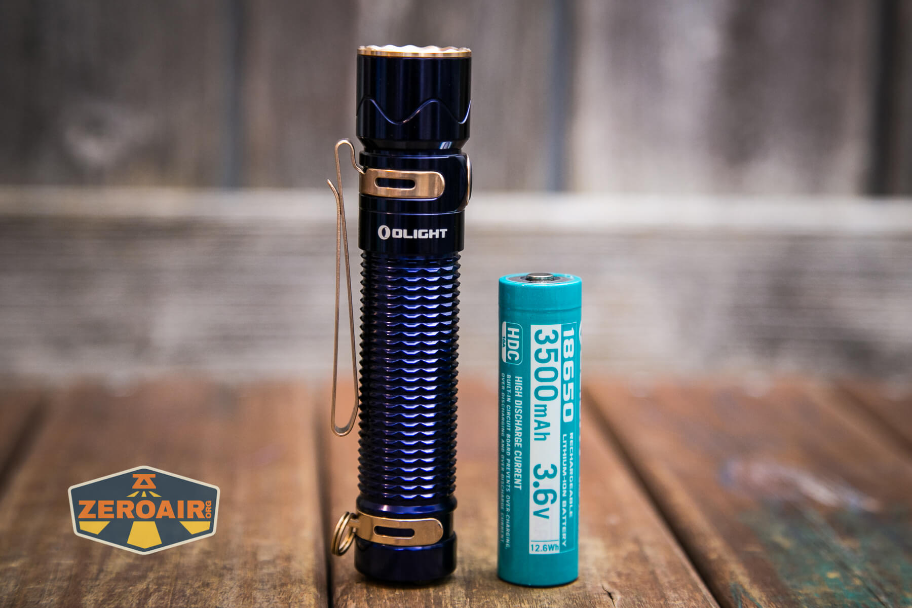 Olight Warrior Mini 2 Regal Blue with included 18650