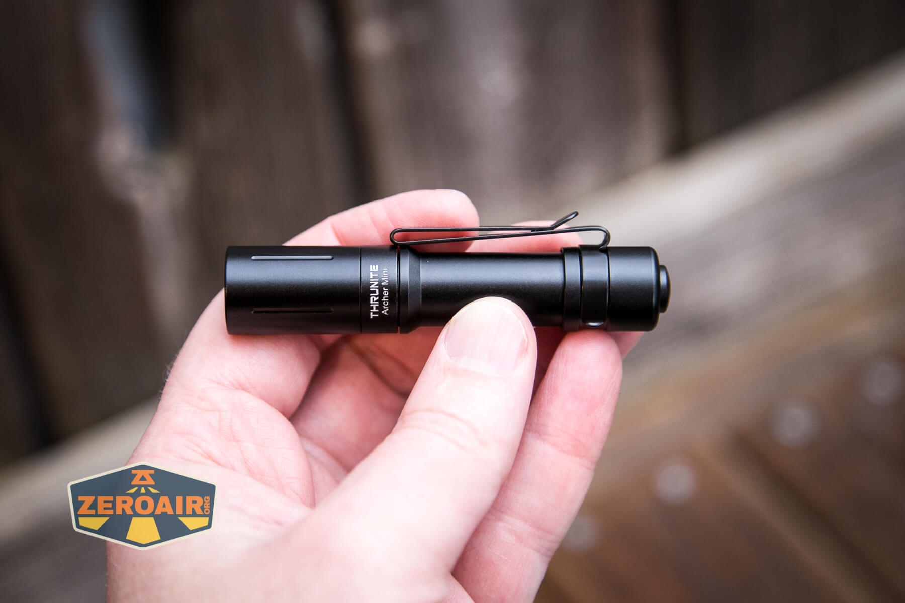 Thrunite Archer Mini flashlight in hand