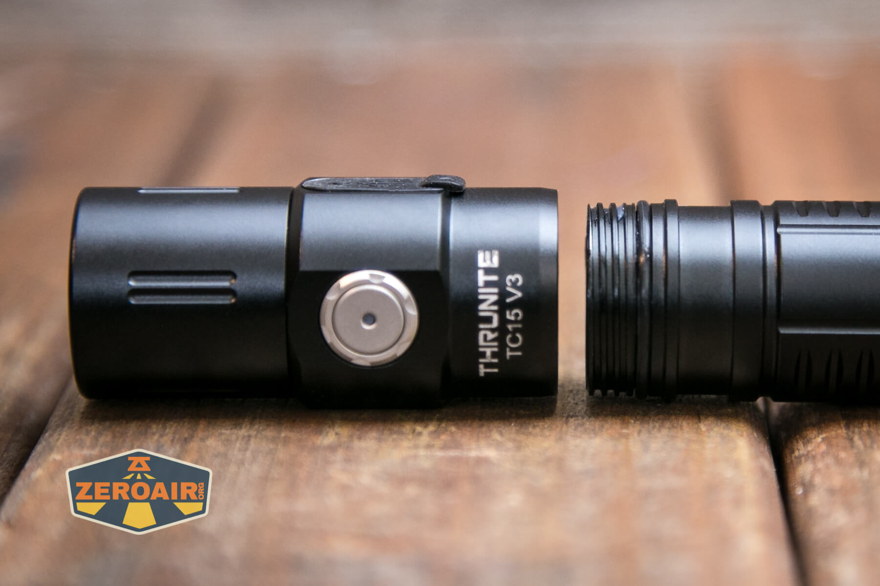 Thrunite TC15 V3 flashlight head threads
