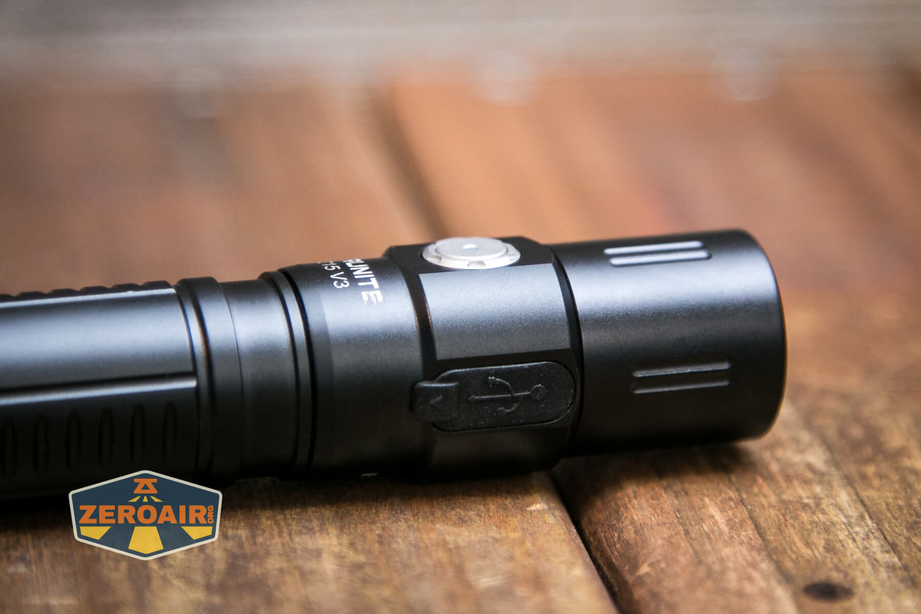 Thrunite TC15 V3 flashlight indicating e-switch