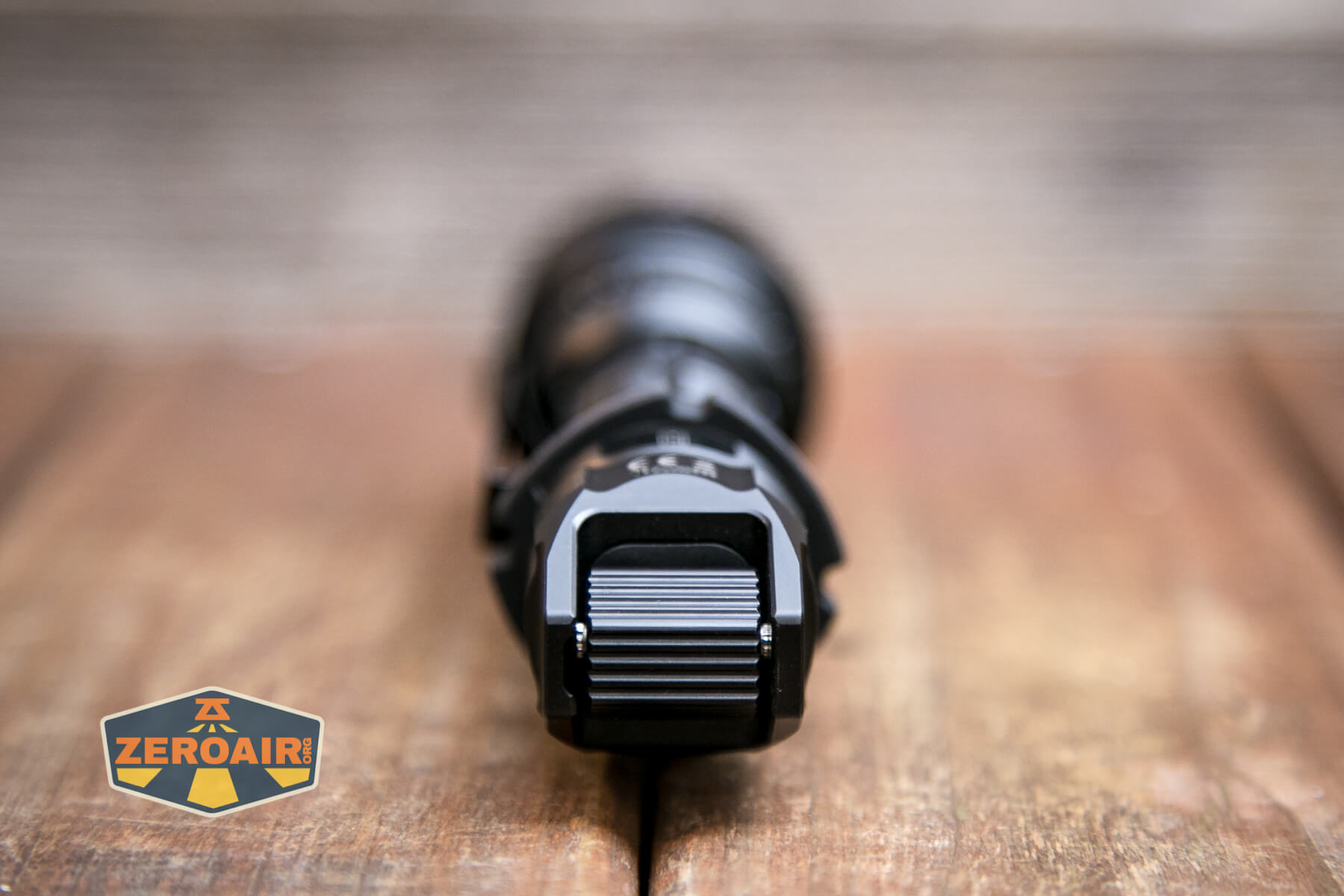 Wuben T1 Tactical flashlight tail end