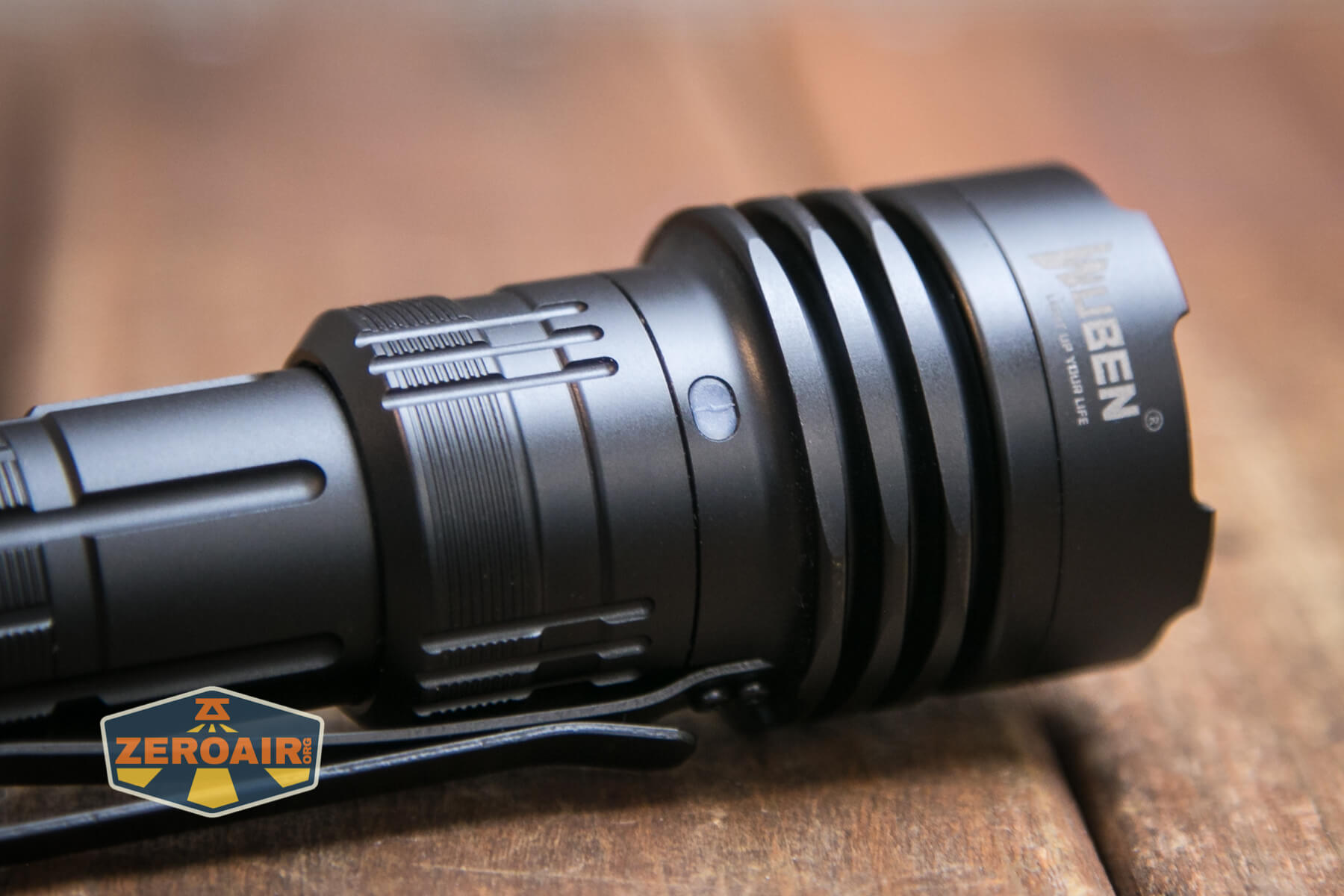 Wuben T1 Tactical flashlight charging port indicator
